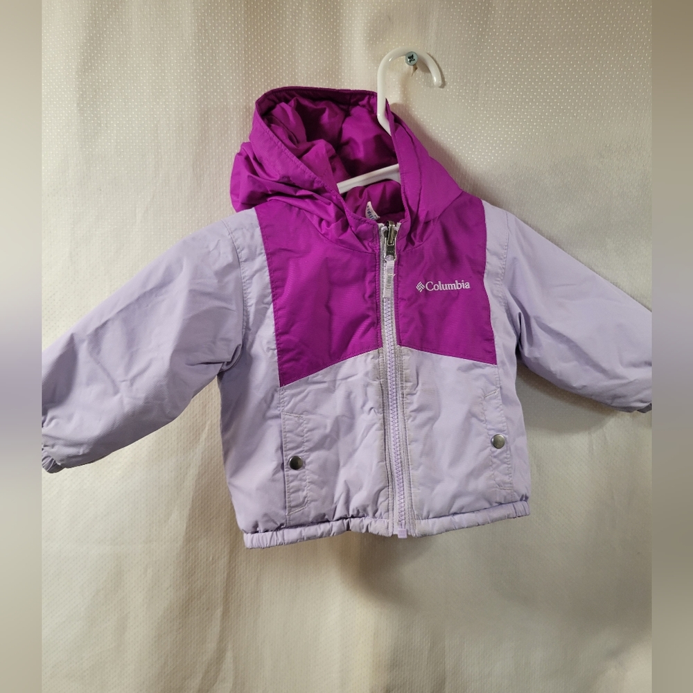 Columbia Lilac & Purple Reversible Winter Coat Dize 6-12 Months